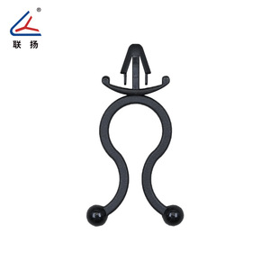 Attache-câble en nylon torsadé de type broche Lianyang pour l'organisation des câbles, noir et blanc - Product Image 4