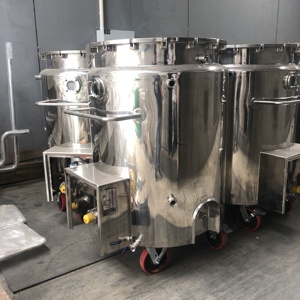 Réservoir de stockage en acier inoxydable de 500l, 1000l, 2000l pour produits chimiques, cosmétiques, crèmes, réservoir de stockage mobile, réservoir de stockage d'huile, de lait - Product Image 4