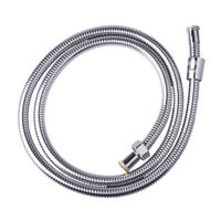 Tuyau de douche extensible flexible en métal chromé en acier inoxydable