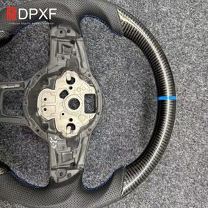 Applicable à Volkswagen Golf 7 Blue <span class=keywords><strong>Logo</strong></span> Blue Stitch Modification du <span class=keywords><strong>volant</strong></span> en fibre de carbone - Product Image 4