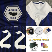 Camiseta de Fútbol de Alta Calidad 100% Poliéster para Entrenamiento Profesional de Equipos, con Logotipo Personalizado