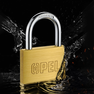 Candado de latón de servicio medio OPEL para maletas, bolsas, resistente, antirrobo, fácil de operar, llave reiniciable, resistente al agua, duradero, 3 Llaves - Product Image 4
