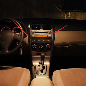 Corolla Air Vent Decorative Strip <b>Bracket</b> <b>Black</b> 55436-02330 55435-02370 For Toyota FAW JP 09-13 Replace Repair Pair - Product Image 2