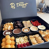 Boîte de présentation en carton kraft pour plats à emporter, brunch, petit-déjeuner, emballage alimentaire, boîtes à lunch avec couvercle