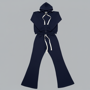 Chándal estampado lavado ácido de diseño personalizado para hombre colección de invierno 100% algodón polar servicio OEM estilo de calle - Product Image 1