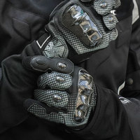Gants de motocross tout-terrain respirants personnalisés, compatibles écran tactile, en cuir rose et noir, tissu technique pour VTT