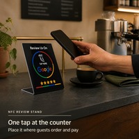 Autocollants de table personnalisés en époxy NFC anti-contrefaçon traçables pour restaurants, hôtels, cafés NT/AG215 en gros