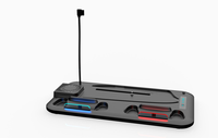 Station de charge RGB PS5 Slim, station de charge pour deux manettes, ventilateur de refroidissement automatique, station de charge rapide