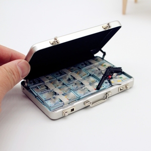 Dollhouse Miniature storage suitcase <strong>vintage</strong> box <strong>mini</strong> model 1:12 for ob11 diy dollhouse - Product Image 6