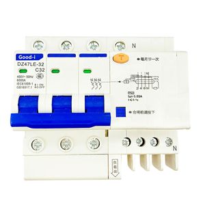 Fournisseur direct d'usine de disjoncteurs Guyi DZ47LE-32, modèles 2P32A et 1P32A avec protection contre les vulnérabilités - Product Image 1