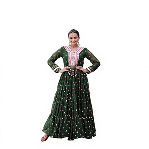 NUEVO LANZAMIENTO: VESTIDO DE PATCHWORK EN TELA FUIX GEORGETTE, COMPLETAMENTE CONFECCIONADO, AJUSTABLE HASTA LA TALLA 44 - Product Image 1
