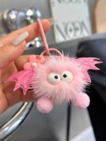 Promotion : Adorable Peluche Pompon Moelleuse à l'effigie d'un Dessin Animé, en Métal et Plastique, pour Voiture, Sac à Main ou Porte-clés