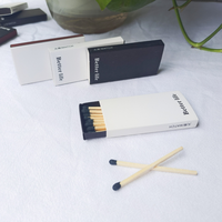 Allumettes et accessoires pour fumeurs Allumettes de cuisine personnalisées avec boîte d'allumettes en carton de qualité avec têtes colorées Boîte d'allumettes