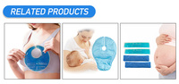 Coussinets de gel post-partum chauds et froids, coussinets de refroidissement périnéaux, soulagement de la douleur de grossesse, pochettes de glace avec 2 manchons lavables