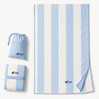 Serviette de plage en microfibre à séchage rapide personnalisée, sans sable, légère, pour le voyage, avec sac de transport