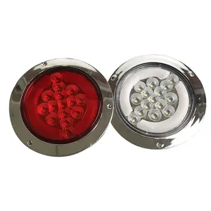 Luz Led trasera redonda e impermeable para remolque de camión, indicador de señal de giro, lámpara de parada, 12V/24V