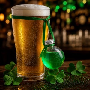 Botellas de Bebidas Decorativas Rellenables de 50 ml, Botellas Esféricas Transparentes de PET con Tapa de Lazo para Licores, Shots, Sangría, Fiestas - Product Image 1
