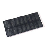 Capsules d'ongles en acrylique sur mesure, couverture complète, capsules d'ongles express, demi-mat, longues, en forme d'amande, gel souple, couverture complète, pointes d'ongles en gel souple