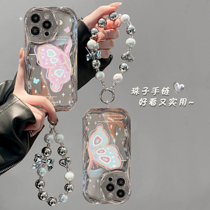 เคสโทรศัพท์มือถือ TPU <span class=keywords><strong>สี</strong></span><span class=keywords><strong>เงิน</strong></span>ลายปีกผีเสื้อชุบไฟฟ้าสำหรับ <span class=keywords><strong>iPhone</strong></span> x XR XS 11 12 13 14 15 16 17 PRO MAX - Product Image 5