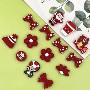 Chang Long Cartoon forma Silicone Encantos Focal Beads DIY bebê Chupeta clipe Acessórios Jóias Silicone dentição Beads