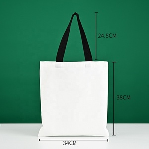 Sac fourre-tout en toile de coton léger et fin, sac de courses réutilisable vierge en gros pour cadeaux DIY, activités et promotions - Product Image 2