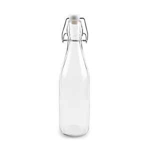 <strong>Bottles</strong> Round Clear Glass China Flactory <strong>200ml</strong> 250m 500ml 750ml 1000ml Juice Food Grade Beverage Customized - Product Image 3