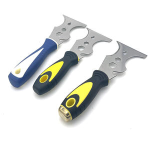 工业级不锈钢 15 合 1 软握式油漆工工具，带锤头，2 个柔性刮刀，多功能抹刀 - Product Image 5