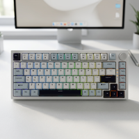 Clavier de jeu mécanique Jedel KL81B Triple Mode RGB PBT Nouveau USB Type-C pour ordinateur de bureau, ordinateur portable, PC