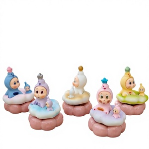 Adorno de Resina de Bebés Estrella Giratorios, <span class=keywords><strong>Famosos</strong></span> en Internet, de la Serie Cloud Twin Star, Pequeños, para Venta Ambulante y Múltiples Ocasiones - Product Image 1