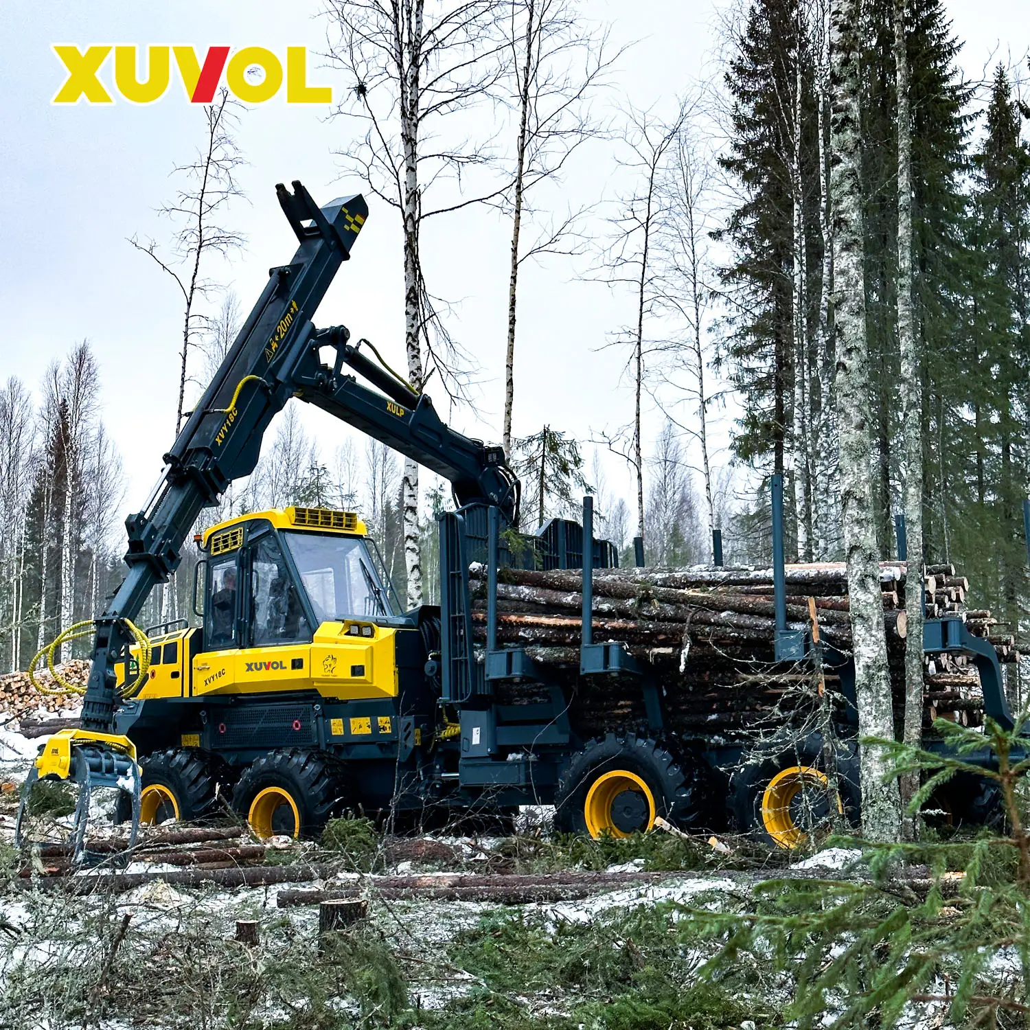 Factory OEM/ODM Forestry machinery logging 8-Wheel equipment wood Forestry harvester logging skidder Forestry Forwarder