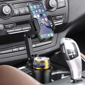 Supporto Universale 2 in 1 per Telefono da Auto, Supporto per <span class=keywords><strong>Cellulare</strong></span> Multifunzionale con Rotazione a 360° per Portabicchieri - Product Image 4