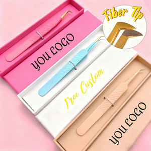 ملقط رموش احترافي بأطراف ليفية لملمس أكثر واقعية، ملقط تمديد الرموش للإمساك المثالي بالرموش كالمسة من الجلد - Product Image 1