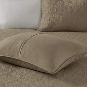 Juego de Cubrecama Reversible DB Color Moca, Tamaño Queen, Diseño Floral, Ajustable, de Algodón y Poliéster, para Uso Doméstico - Product Image 6