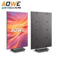 Écran vidéo mural mobile intérieur couleur P1.25-P2 1920x1080 avec prise en charge SDK/OEM pour centre commercial