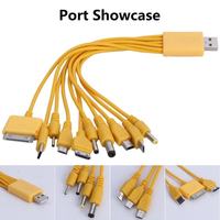 Kabel USB Multi-Fungsi dengan Konektor Micro USB & iPhone Kabel Pengisi Daya Universal untuk Pemutar MP3/MP4 Bahan PVC