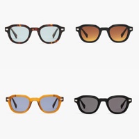 LBAshades JS-1604S Nouvelle Collection – Lunettes de soleil vintage carrées en acétate épais de haute qualité avec rivets métalliques, protection UV400