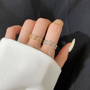 Dylam Sterling Silver Cute Butterfly Open <b>Rings</b> Adjustable CZ <b>Dainty</b> Statement Promise Engagement Wedding <b>Ring</b> Eternity <b>Ring</b> - Product Image 2