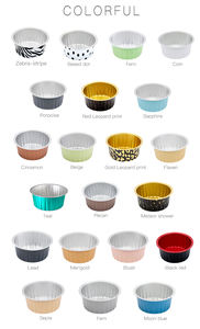 Customized Mini Disposable Aluminum Foil <b>Pan</b> PET <b>Lid</b> Colored Oven Safe Food Grade 125ML Capacity Cake Container for Takeaway - Product Image 4