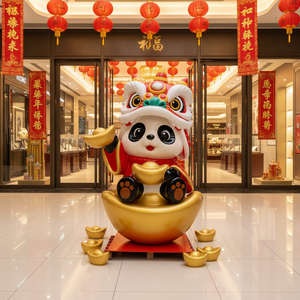 Grandi Sculture in Resina Dipinte a Mano con Tema d'Amore per Negozi e Decorazioni Festive/Matrimoniali - Product Image 1