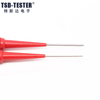 Aiguille de perçage d'isolation Multimètre non destructif Sonde de test 0.7mm Rouge/Noir Jaune Vert Bleu PA 30Vac-60Vdc/Max.1A