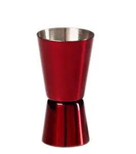 Acero inoxidable 30/60ml doble cara Jigger colores personalizados Logo ecológico comida segura moderna moda Bar medida hogar - Product Image 2