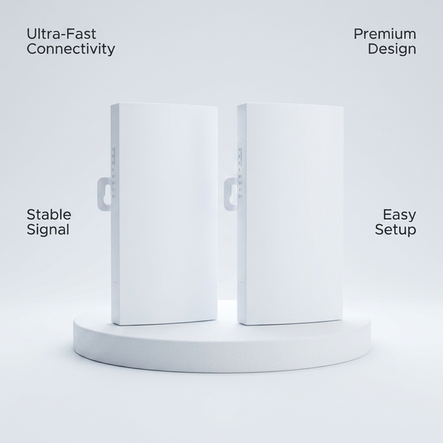 2.4G Outdoor Wireless Bridge 300Mbps 1km Long Range WiFi CPE Support 48V Standard POE IP65 Waterproof for Elevator Industrial