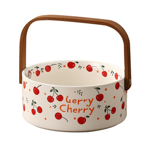 Cesta de Frutas de Cerámica Mystic Arts con Asa de 12 cm, Diseño Fresco y Bonito para Almacenamiento en la Cocina del Hogar - Product Image 5