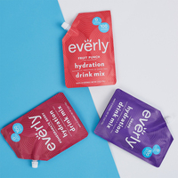 Pochettes biodégradables 150ml 250ml 500ml avec bec verseur, sacs cosmétiques en papier kraft pour liquides, pochette kraft avec bec verseur et logo