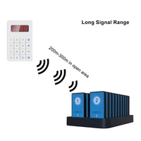 Sistema de Llamada Inalámbrico para Restaurante con Pager, Localizador Vibratorio Impermeable de Largo Alcance (20 unidades) para Camareros y Posavasos sin Logotipo