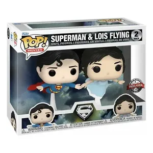 Cho <span class=keywords><strong>Funko</strong></span> <span class=keywords><strong>Pop</strong></span>! Bộ nhân vật hành động-siêu nhân & Lois bay để thu thập khuyến mãi trang trí mô hình đồ chơi quân sự độc đáo - Product Image 5