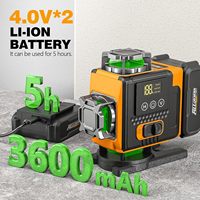 Trépied à nivellement automatique de qualité industrielle Laser vert 4x360 ° Outil de construction suspendu pour photos