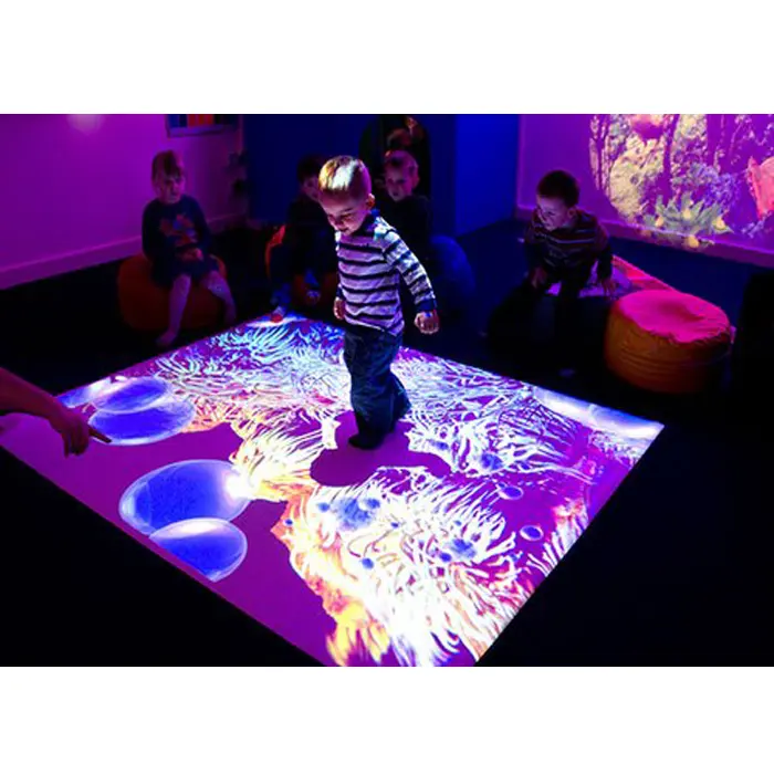 Activer le Plancher Led de Jeu 30x30cm Plancher Led Lumière Interactive Pour Salle de Jeu Piste de Danse Numérique Led de Fête Interactive