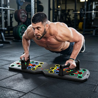 Tabla de Flexiones Plegable y Portátil para Entrenamiento de Pecho, Tríceps, Hombros y Espalda, Equipo de Ejercicio para Gimnasio en Casa