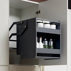 Armazenamento Soft Close Out Metal up Acessórios Multifuncionais Rack Sistema De Elevação De Cesta Ajustável Pull Down Kitchen <span class=keywords><strong>Cabinet</strong></span> - Product Image 1